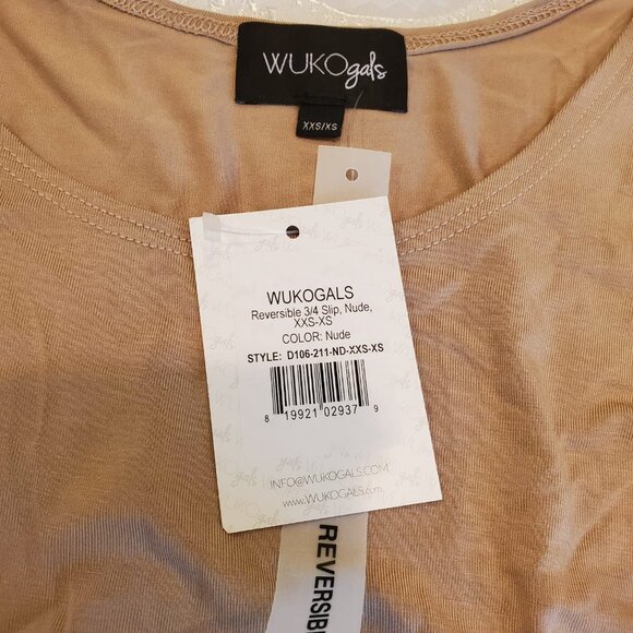 Wukogals Reversible 3/4 Sleeves Slip Dress - Picture 3 of 3